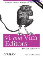 vi and vim editors pocket reference second edition