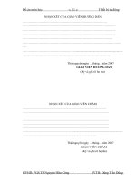 ứng dụng bộ điều khiển kinh điển và bộ điều khiển mờ cho đối tượng công nghiệp
