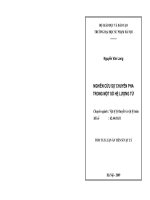 Nghiên cứu sự chuyển pha trong một số hệ lượng tử