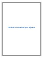 Hài hước và cách làm quen hiệu quả ppt