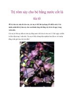 Trị rôm sảy cho bé bằng nước cốt lá tía tô pdf