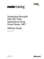 developing asp.net web application with visual studio .net