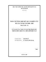 Đề tài  : Lý luận của Các Mác về giá trị thặng dư trong điều kiện của thế giới hiện nay