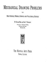 MECHANICAL DRAWING PROBLEMS FOR HIGH SCHOOLS, NORMAL SCHOOLS AND VOCATIONAL SCHOOLS pdf