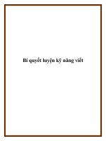 Bí quyết luyện kỹ năng viết potx