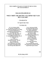 Báo cáo khoa học : Phát triển thị trường tài chính việt nam đến năm 2020