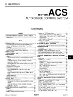 ACS hệ THỐNG điều KHIỂN tốc độ TRÊN INFINITI FX35, FX45 2003