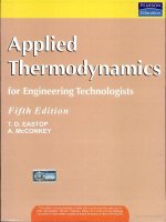 applied thermodynamics for engineering technologists