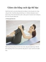 Giảm cân bằng cách tập thể dục pot