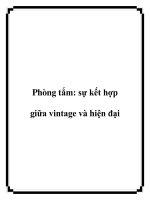 Phòng tắm: sự kết hợp giữa vintage và hiện đại doc
