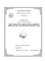 Thực trạng đô la hóa ở Việt Nam trong thời gian qua. Giải pháp hạn chế đô la hóa