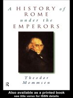 a history of rome under the emperors