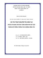 tiểu luận các thủ thuật (nguyên tắc) sáng tạo được áp dụng vào bài toán khám phá dữ liệu trong hệ thống thông tin di động cộng tác