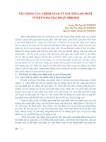 tác động của chính sách tỷ giá hối đoái tới lạm phát giai đoạn 2000 - 2012