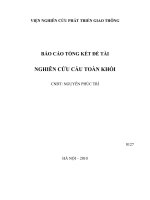 Báo cáo tổng kết đề tài : Nghiên cứu cầu toàn khối
