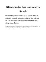 Không gian ẩm thực sang trọng và tiện nghi pdf