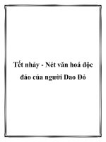 Tết nhảy - Nét văn hoá độc đáo của người Dao Đỏ pptx