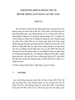 ảnh hưởng khủng hoảng tiền tệ đến hệ thống ngân hàng tại việt nam