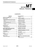 HỘP SỐ CƠ TRÊN NISSAN VERSA HATCH BACK ĐỜI 2012