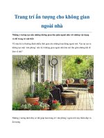 Trang trí ấn tượng cho không gian ngoài nhà doc