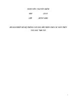 thiết kế hệ thống cấp dầu bôi trơn cho các máy trên tầu dầu 7000 tấn