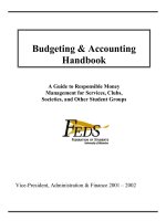 handbook of budgeting and accounting