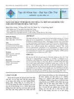 SÀNG LỌC HOẠT TÍNH KHÁNG OXY HÓA CỦA MỘT SỐ LOÀI RONG NÂU SARGASSUM Ở KHÁNH HÒA, VIỆT NAM doc