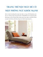 TRANG TRÍ NỘI THẤT ĐỂ CÓ MỘT PHÒNG NGỦ KHỎE MẠNH pot