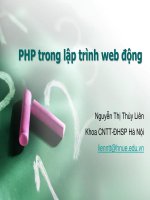 PHP trong lập trình web động