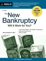 the new bankruptcy, will it work for you 4th (2011)