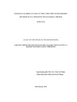 ĐÁNH GIÁ TÁC ĐỘNG CỦA ĐẦU TƯ TRỰC TIẾP NƯỚC NGOÀI (FDI) ĐẾN NỀN KINH TẾ CỦA TỈNH HƯNG YÊN GIAI ĐOẠN 1998 - 2010