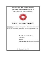 khóa luận tốt nghiệp tranh chấp về bộ chứng từ trong phương thức thanh toán bằng thư tín dụng tại các ngân hàng việt nam