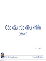 Các cấu trúc điều khiển (phần 1) potx