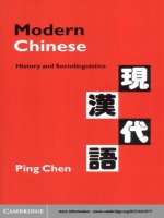 modern chinese history and sociolinguistics