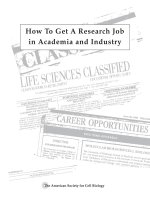 how to get a research job