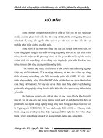 chính sách nông nghiệp và ảnh hưởng của nó đến phát triển nông nghiệp