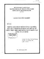 Luận văn:Những giải pháp nhằm nâng cao hiệu quả quá trình đàm phán, ký kết và tổ chức thực hiện hợp đồng xuất khẩu tại Công ty Lý Minh potx