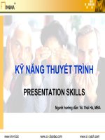 KỸ NĂNG THUYẾT TRÌNH