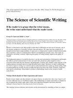 The Science of Scientific Writing pptx
