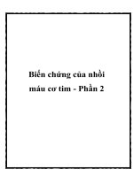 Biến chứng của nhồi máu cơ tim - Phần 2 pdf