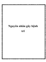 Nguyên nhân gây bệnh trĩ docx