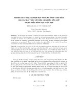 Nghiên cứu thực nghiệm một phương pháp chia miền giải các bài toán với điều kiện biên hỗn hợp trong miền hình học phức tạp. potx