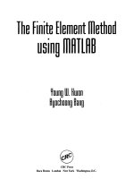 the finite element method using matlab - kwon and bang