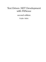 test driven .net development with fitnesse