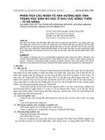 phân tích các nhân tố ảnh hưởng đến tình trạng học sinh bỏ học ở khu vực nông thôn – tp đà nẵng