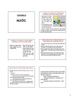 CHƯƠNG 6: NƯỚC pot