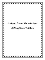 Ấn tượng Xanh - Khu vườn thực vật Nong Nooch Thái Lan pot