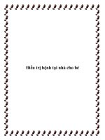 Điều trị bệnh tại nhà cho bé ppt