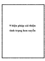 9 biện pháp cải thiện tình trạng hen suyễn pptx