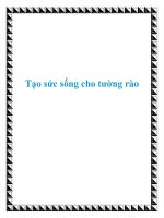 Tạo sức sống cho tường rào ppt